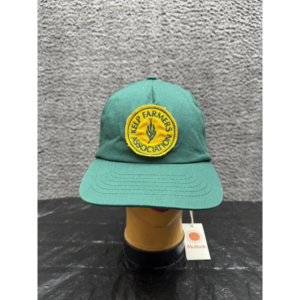 NWT Mollusk California Kelp Farmers Patch Snapback Cap Green Mens One Size